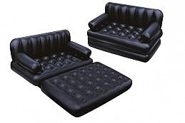 Nafukovací sofa, lehátko, 205x152x23 cm, černá, Bestway 75054