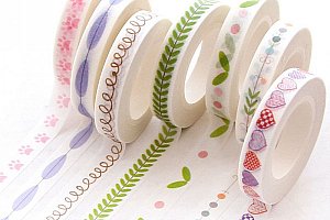 Kreativní washi pásky s roztomilými vzory a poštovné ZDARMA!