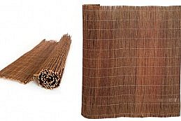 Bambusová rohož plotová 1,5 m x 3 m, tmavá, 2666
