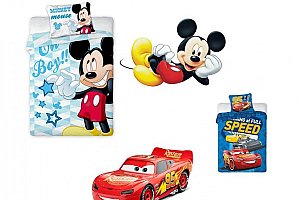 Dětské povlečení Mickey Mouse/Auta- Cars