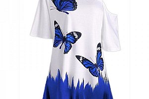 Dámské stylové triko s motýlky - 6 barev a poštovné ZDARMA!