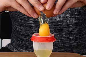 Silikonová pomůcka na vaření vajec bez skořápek - 1 kus a poštovné ZDARMA!