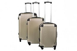 Sada 3 Cestovních kufrů ABS, M/L/XL, champagne, 4099