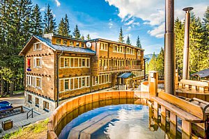 Nízké Tatry: legendární hotel Björnson s polopenzí, finskými káděmi a saunou