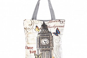 Fashion Icon Plátěná taška velkoměsta Big Ben Londýn
