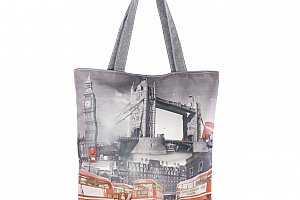 Fashion Icon Plátěná taška velkoměsta Londýn Red bus