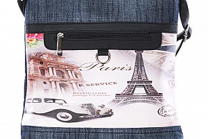 Tapple Dámská kabelka přes rameno Paříž Retro car