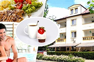 Podzimní pobyt v hotelu Bellevue u Máchova jezera s polopenzí, whirlpool, dezert, kávička a koktejl.