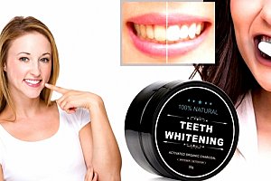 Černé uhlí pro bělení zubů Teeth Whitening. Nyní už mohou mít bílé zuby opravdu všichni.
