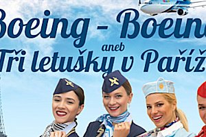 Lístek na komedii Boeing - Boeing aneb Tři letušky v Paříži 23.9.2018 v Olomouci
