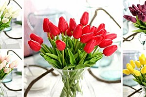 Kytice tulipánů vykouzlí ve Vašem domově svěží a romantickou atmosféru.