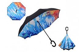 Obrácený deštník - žíhaný