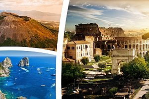 5denní zájezd za krásami jižní Itálie s výstupem na Vesuv a plavbou na ostrov Capri.