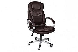 Kancelářská židle EKO kůže, hnědá, 2733