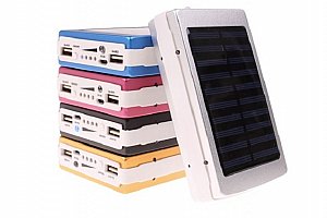 Solární power banka Lext se svítilnou 20 000 mAh pro mobilní telefony a tablety