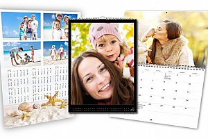 Originální nástěnný kalendář s vašimi fotkami ve formátu A3 nebo A4 ve 3 variantách