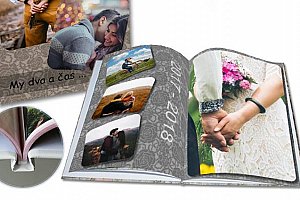 Luxusní fotokniha A4 s vašimi fotografiemi v pevné vazbě s 24 nebo 40 stranami