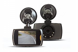 Kamera do auta Car Camcorder v šedé barvě se širokým pozorovacím úhlem