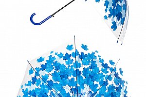 Deštník Roční období - Podzim listy modré