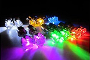 LED svítící náušnice - rozzáříte každou párty!