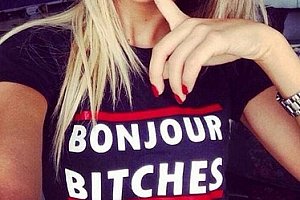 Dámské tričko Bonjour Bitches