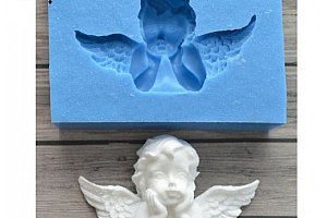 Silikonová forma ve tvaru andělíčka na fondán 3D
