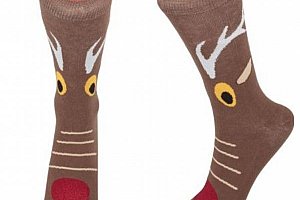 Vánoční ponožky s motivem soba 37-45