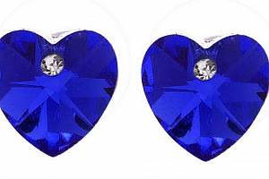 Ziskoun náušnice Hearts mini CE000025 Barva: Modrá