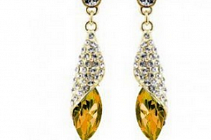 Ziskoun náušnice Long Drop Earrings- gold CE000038 Barva: Žlutá