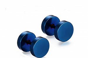 Ziskoun náušnice z chirurgické oceli SE000014 Barva: Modrá