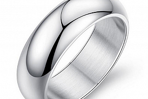 Prsten kroužek Classic II z chirurgické oceli- stříbrný SR000012 Velikost: 7