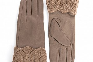 Dámské elegantní rukavice pletená krajka BW011