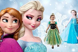 Kostým Frozen princezna Elsa nebo Anna z Ledového království