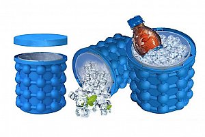 Silikonová nádoba na výrobu ledu - se skladovacím prostorem