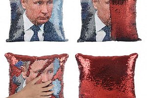 Povlak na polštář s Putinem nebo Trumpem