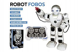Robot RC FOBOS interaktivní chodící 40cm