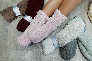Hřejivé chlupaté ponožky Winter Time