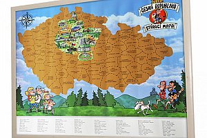 Stírací mapa Česká republika