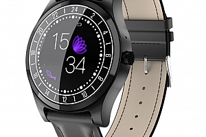 Ziskoun chytré hodinky DT19 SMW34 Barva: Černá- kožený řemínek