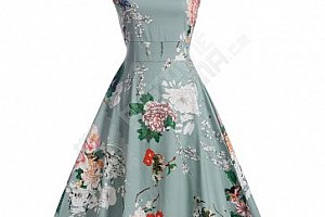 Květinové retro šaty z 50. let
