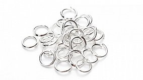 Kovové kroužky na výrobu šperků - 200 kusů