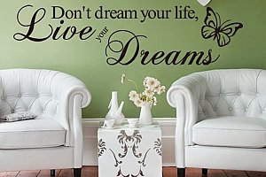 Samolepka na zeď - Žij své sny