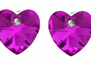 Ziskoun náušnice Hearts mini CE000025 Barva: Růžová