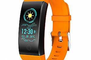 Voděodolný fitness náramek QW18 s barevným displejem- 4 barvy SMW00029 Barva: Oranžová