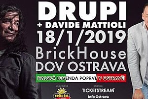 2 lístky na DRUPI & DAVIDE MATTIOLI v Ostravě 18.1.2019