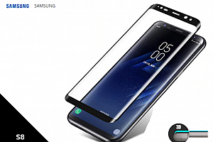 Tempered Glass Protector 3D pro Samsung S8- 0,3 mm - černá TVSK29