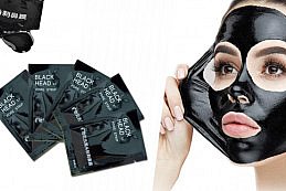Slupovací černá maska 10ks - Korejská maska na čištění pórů a černých teček!