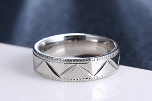 Stříbrný prsten z chirurgické oceli- Kris Kros SR000096 Velikost: 7
