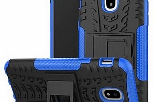 Pevný zadní kryt pro Samsung J5-2017 se stojánkem PZK2 Barva: Modrá