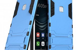 Army pevný zadní kryt se stojánkem pro Huawei P10 Lite PZK23 Barva: Modrá-světlá